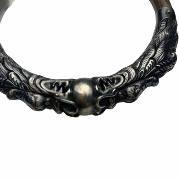 Vintage Chinese Dragon Sterling Silver Bracelet - Picture 3 of 6
